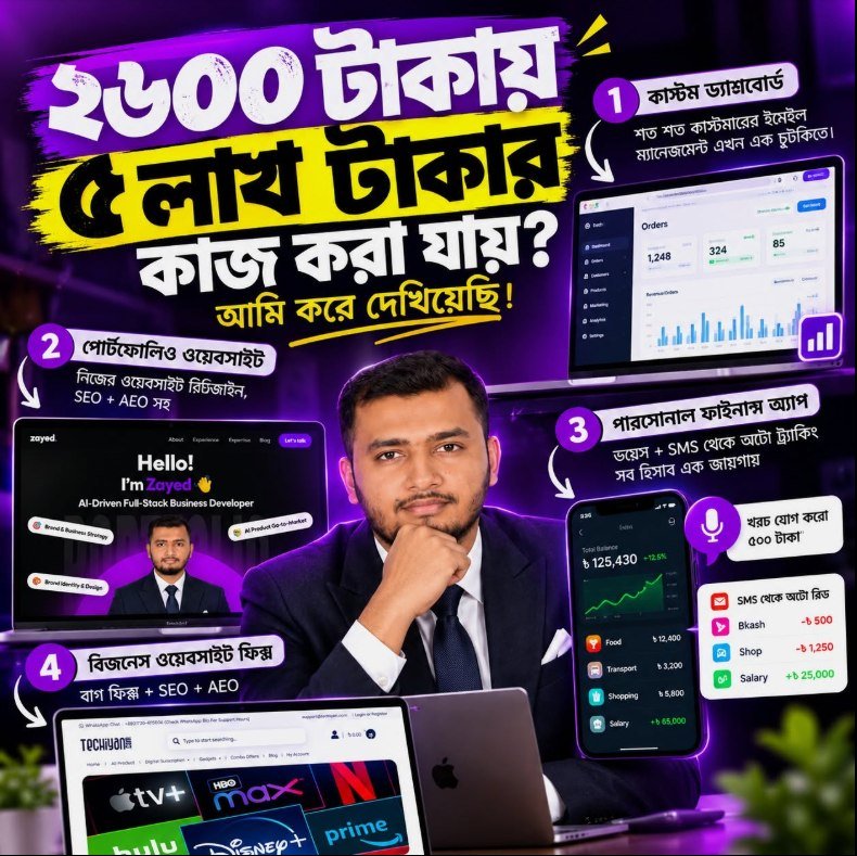 Can ৳5 lakh worth of work be done for ৳2,600? I did it.
